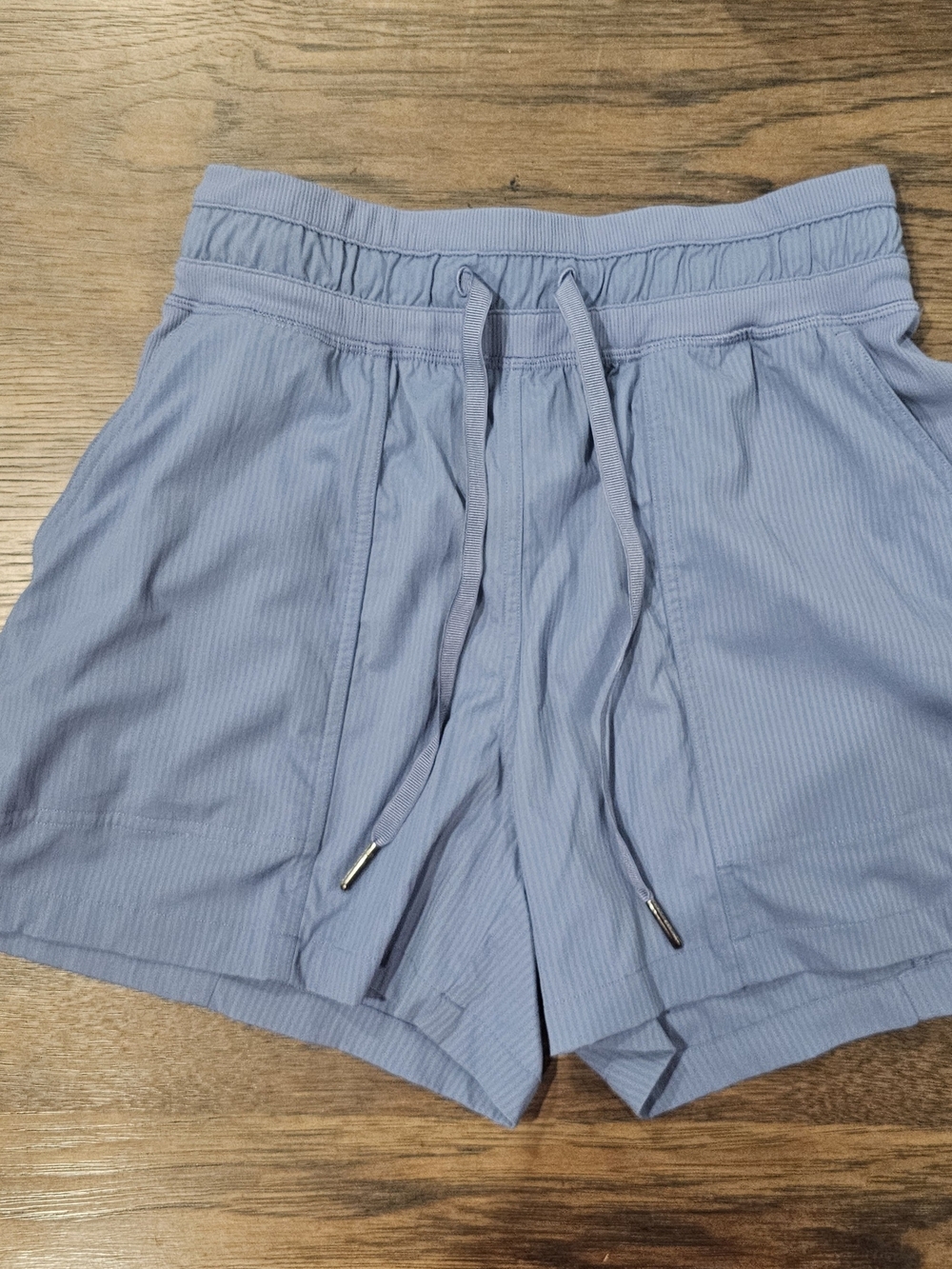 lululemon Dance Studio Shorts - Blue Ribbed Waistband Shorts